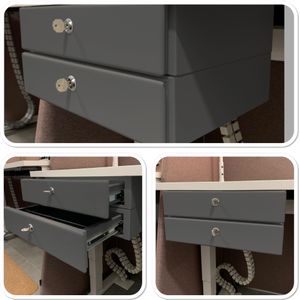 Ergopro stack afsluitbare bureaulade antraciet | bureaulade burolade bureau lade buro lade pennenlade pennen lade desk drawer
