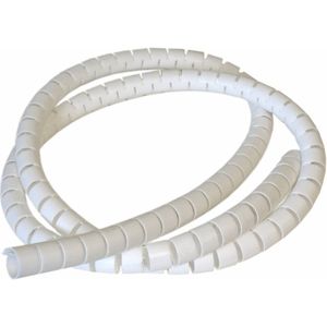 Cable Snake Kabelgeleider Wit + installatietool | bureau kabels draden snoeren computerkabels wegwerken opbergen tv draden snoeren ikea vloer