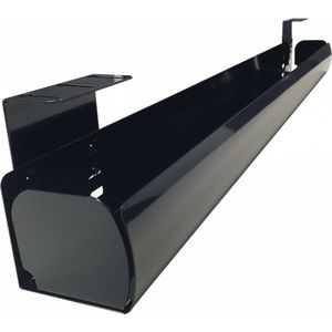 Turn kabelgoot zwart | bureau kabels draden snoeren computerkabels wegwerken opbergen tv draden snoeren ikea vloer netwerkkabel