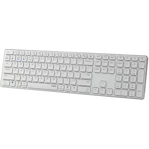 Rapoo E9550G draadloos toetsenbord met numeriek wit | toetsenbord keyboard ergo ergonomisch draadloos mechanisch mechanical compact ergonomic