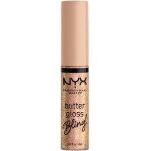 NYX Professional Makeup Butter Gloss Bling Bring the Bling Niet-plakkende Glanzende Lipgloss - Goud - 8ML