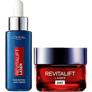 L'Oréal Paris Revitalift Laser Day Cream + L'Oréal Paris Revitalift Laser Pure Retinol Night Serum