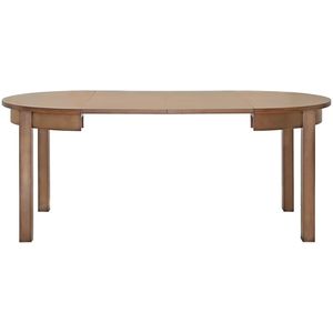 Fameg Derek uitschuifbare houten eettafel walnoot - met verlengstuk - 100-190 x 100 cm