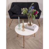 Present Time - Art Rings - Glazen Kaarsenhouder - Zandbruin - Large