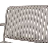 Lisomme Zahra metalen tuinbank taupe
