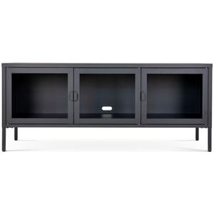 Artichok Ellis metalen tv meubel zwart - 130 x 40 cm