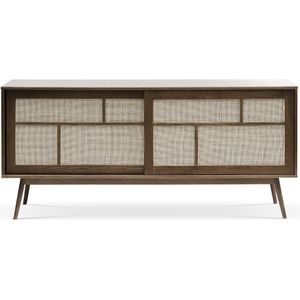Olivine Boas houten sideboard gerookt eiken - 180 x 45 cm