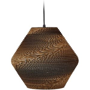 Villa Collection Alk hanglamp bruin - met zwart koord