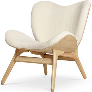 Umage A Conversation Piece naturel houten fauteuil Teddy White