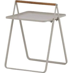 Nest outdoor Ylva metalen tuin bijzettafel beige - 45 x 45 cm