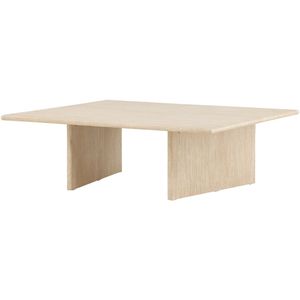 Nest living Hanneke houten salontafel beige - 120 x 100 cm