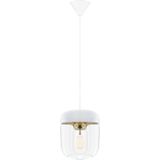 Umage Acorn hanglamp wit met brass - met koordset wit - Ø 14 cm