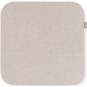 Nolon Jul Stoelkussen Beige - Vierkant - Voor Binnen - Zitkussen Eetkamer - met Antislip - 34 x 34 cm stoelkussens eetkamer