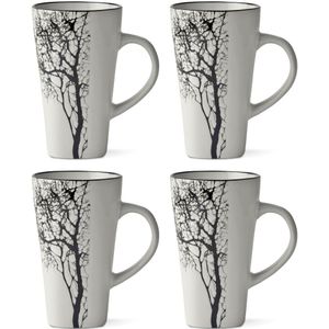 Villa Collection Hela espresso kopjes beige - set van 4