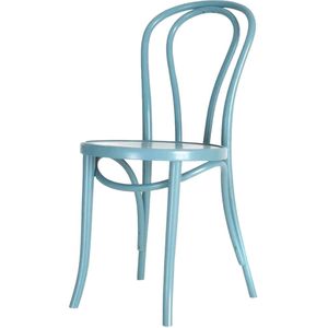 Fameg Vienna Thonet No. 18 houten bistrostoel blauw