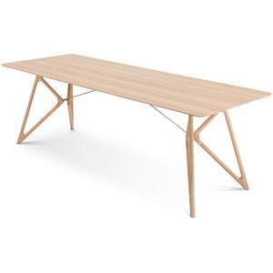 Gazzda Tink table houten eettafel whitewash - 240 x 90 cm