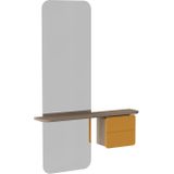 Umage One More Look spiegel saffron yellow - met houten kastje