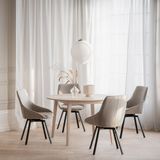 Rowico Home - Filippa - Eettafel - Ronde - Massief Eikenhout - Whitewash - Ø120 cm