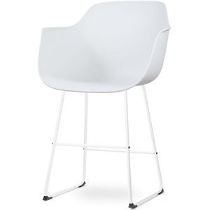 Nolon Nino-Puk barkruk wit - wit onderstel - 65 cm