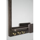 Rowico Home Inverness houten wandspiegel donker eiken - 60 x 45 cm