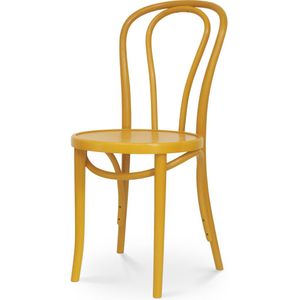 Fameg Vienna Thonet No. 18 houten bistrostoel geel