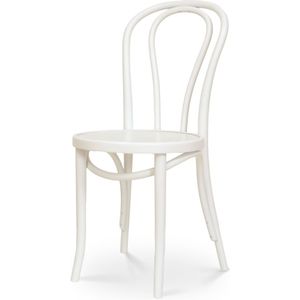 Fameg Vienna Thonet No. 18 houten bistrostoel wit