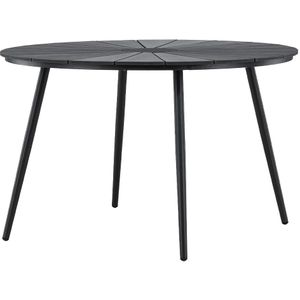 Nest outdoor Denzel polywood ronde tuintafel zwart - Ø 120 cm