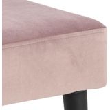 Lisomme Danique velvet bankje roze - 95 x 38 cm