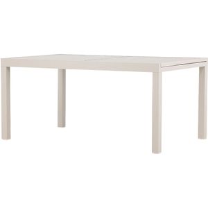 Nest outdoor Grace aluminium uitschuifbare tuintafel beige tot 160 tot 240 x 100 cm