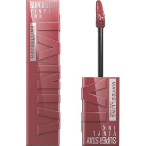 Maybelline New York - SuperStay Vinyl Ink Lipstick - 40 Witty - Rood - Langhoudende Lippenstift - 4,2 ml