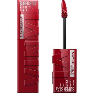 Maybelline New York - SuperStay Vinyl Ink Lipstick - 10 Lippy - Rood - Langhoudende Lippenstift - 4,2 ml