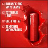 Maybelline New York - SuperStay Vinyl Ink Lipstick - 15 Peachy - Rood - Langhoudende Lippenstift - 4,2 ml