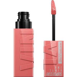 Maybelline New York - SuperStay Vinyl Ink Lipstick - 100 Charmed - Roze - Langhoudende Lippenstift - 4,2 ml