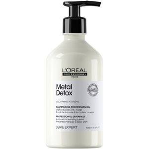 L'Oréal Professionnel Metal Detox Shampoo - Reinigende en beschermende shampoo - Voor beschadigd haar - 500 ml