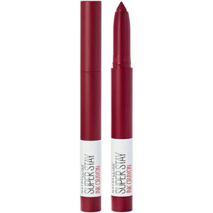 Maybelline SuperStay Ink Crayon Matte Lippenstift - 55 Make it Happen - Rood - 14 gr