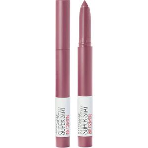 Maybelline SuperStay Ink Crayon Matte Lippenstift - 25 Stay Exceptional - Paars - 14 gr