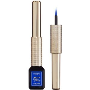 L'Oréal Paris Matte Signature Eyeliner van Superliner – Matte Liquid Eyeliner – Waterproof - 02 Blue – Blauw
