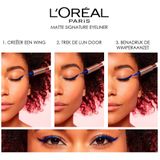 L'Oréal Paris Matte Signature Eyeliner van Superliner – Matte Liquid Eyeliner - Waterproof – 03 Brown Signature – Bruin