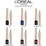 L’Oréal Paris Matte Signature Eyeliner van Superliner – Matte Liquid Eyeliner – Waterproof - 04 Emeraude – Groen