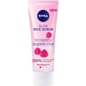 NIVEA Glow Rice Scrub Raspberry 75 ml