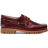 Timberland, Schoenen, Heren, Rood, 42 EU, Leer, Bordeaux Platte Schoenen
