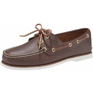 Timberland Heren Classic Boat 2 Eye Dark Brown Smooth-Schoenmaat 43,5