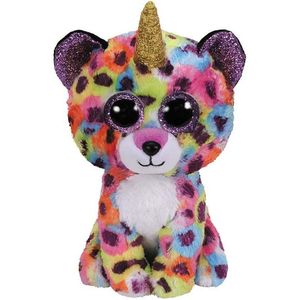 Ty beanie boo&#039;s luipaard-eenhoorn knuffel giselle 15 cm