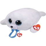 Pluche Ty Beanie witte zeehond rugzak Icy voor kinderen - Zeehonden huisdieren knuffel tassen - Schooltas/gymtas - Rugzakken/rugtassen voor jongens/meisjes