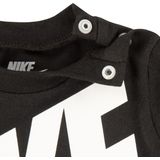 Bodystocking - Zwart - Korte Mouwen - Ronde Hals - Ribboord