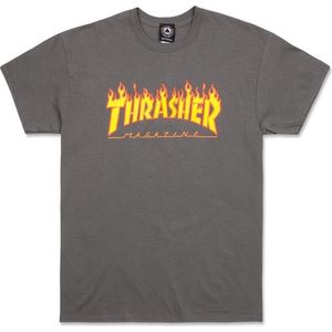 Thrasher Flame T-Shirt Charcoal