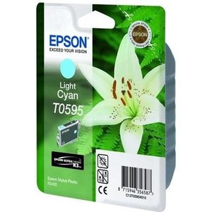 Epson T0595 inktcartridge licht cyaan (origineel)
