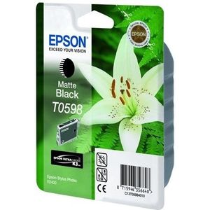 Epson - T0598 - Inktcartridge - Mat Zwart - Pigmentbasis - Intellidge Chip