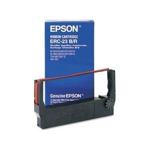 Epson ERC-2 Mini Printer Fabric Ribbon, Red/Black printerlint