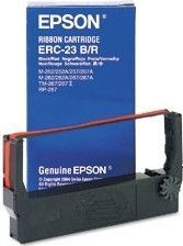 Epson ERC-2 Mini Printer Fabric Ribbon, Red/Black printerlint